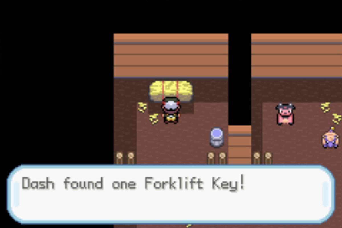 Search the barn’s leftmost stall for the key.